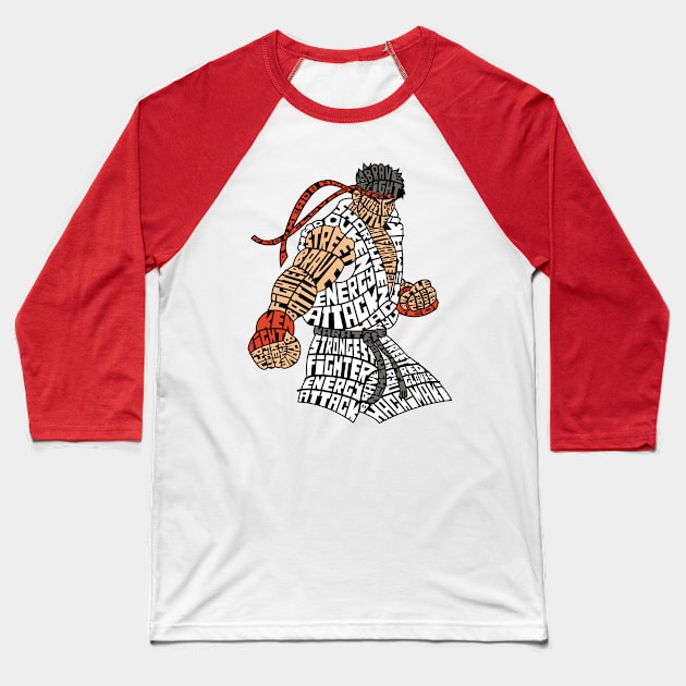 Hadouken Baseball T-Shirt by Koala Tees